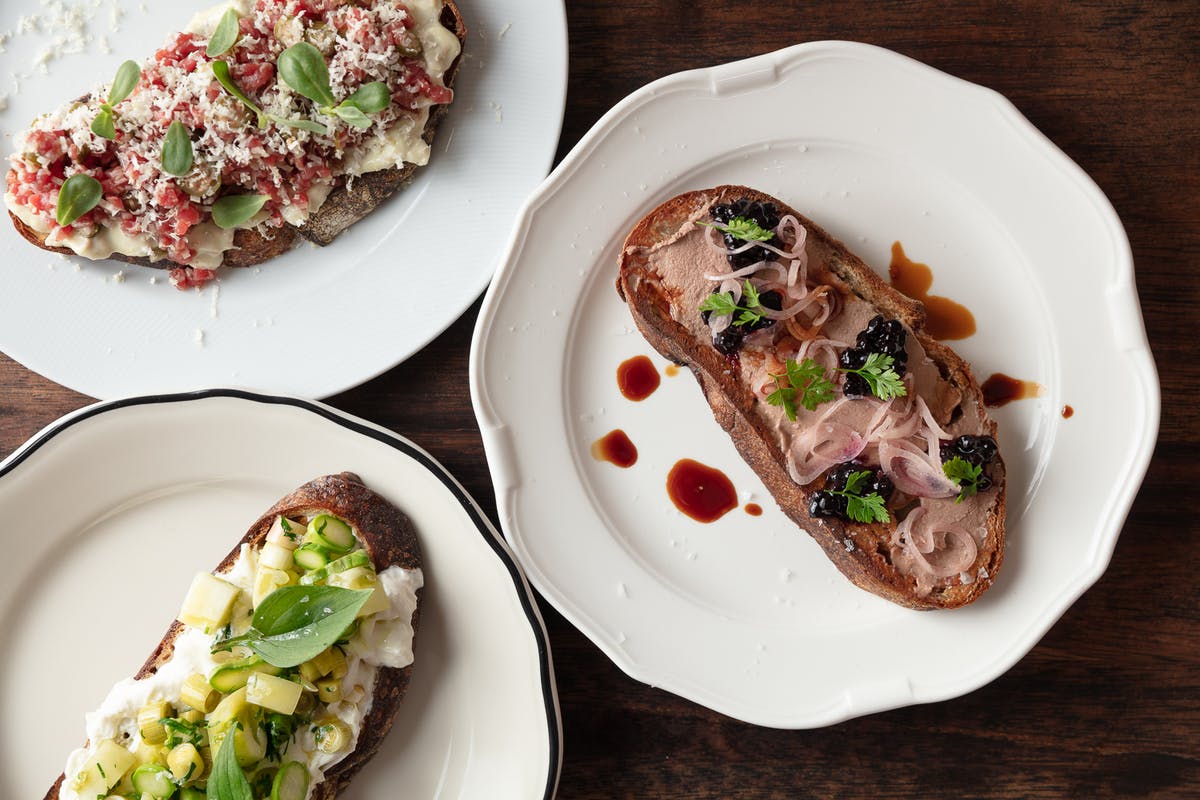 a plate of food on a table